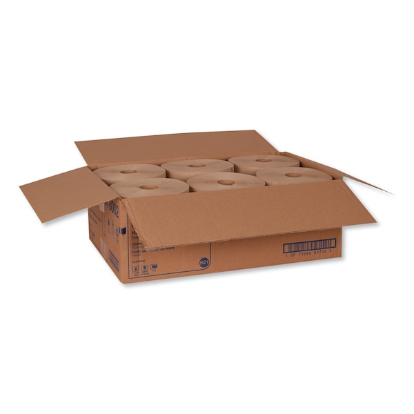Tork Tork Paper Hand Towel Roll Natural H21, Universal, 100% Recycled Fiber, 6 Rolls x 800 ft, RK8002 - RK8002