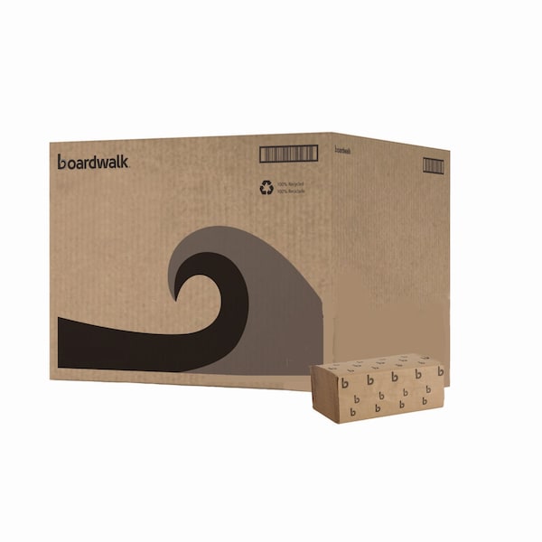 Boardwalk Boardwalk Single Fold Paper Towels, 1 Ply, 250 Sheets, Natural, 16 PK - B6210