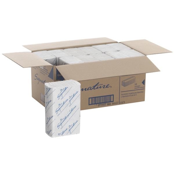 Georgia-Pacific Pacific Blue Select C-Fold Paper Towels, 2 Ply, 120 Sheets, White, 12 PK - 23000