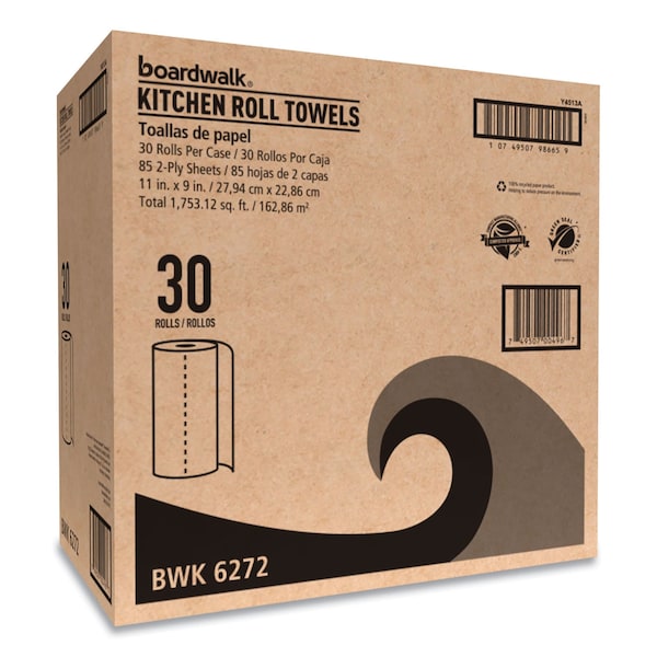 Boardwalk Boardwalk Perforated Roll 2 Ply, 85 Sheets, White, 30 PK - WPBWK6272