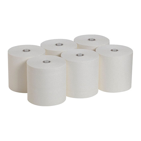Georgia-Pacific Pacific Blue Ultra Hardwound Paper Towels, 1 Ply, Continuous Roll Sheets, 1150 ft, White, 6 PK - 26490