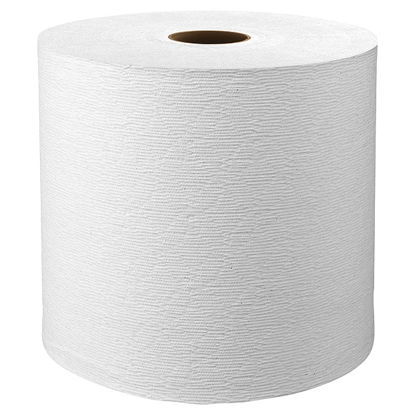 Kimberly-Clark Professional Hard Roll Paper Towels with Premium Absorbency Pockets, 1.75" Core, White, (600'/Roll, 6 Rolls/Case) - 50606