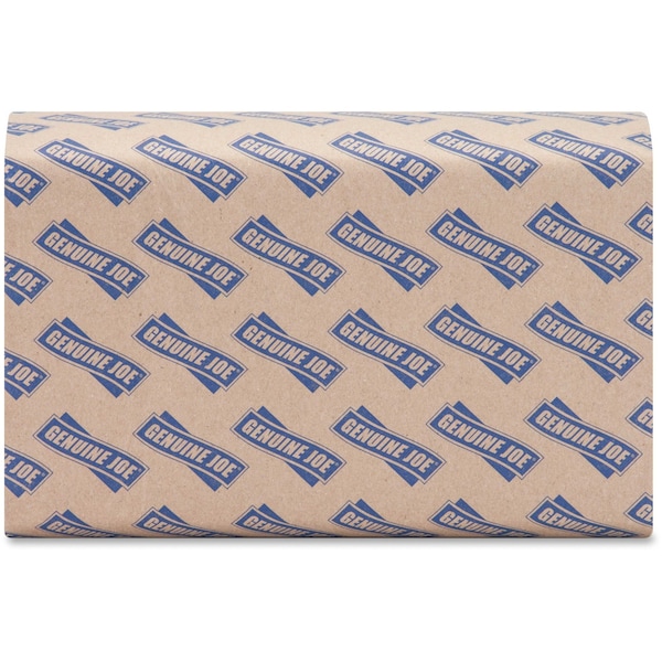 Genuine Joe Genuine Joe Multifold Paper Towels, 1 Ply, 250 Sheets, Natural, 4000 PK - GJO21040