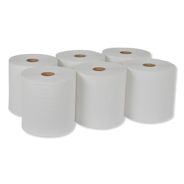 Tork Tork Hand Towel Roll White H21, Universal, 100% Recycled Fiber, 6 Rolls x 800 ft, RB8002 - RB8002