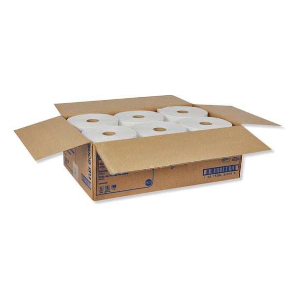 Tork Tork Hand Towel Roll White H21, Universal, 100% Recycled Fiber, 6 Rolls x 800 ft, RB8002 - RB8002