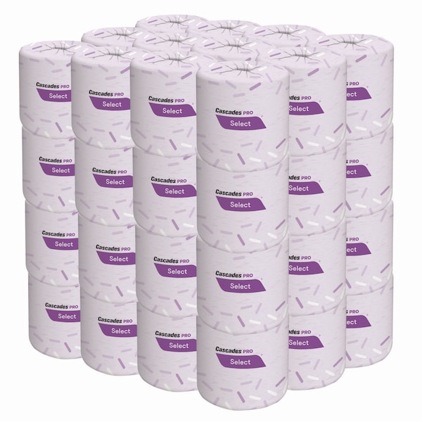 Cascades Pro Select Standard Bath Tissue, 2-Ply, White, 4 x 3.25, 420 Sheets, 48PK - B031