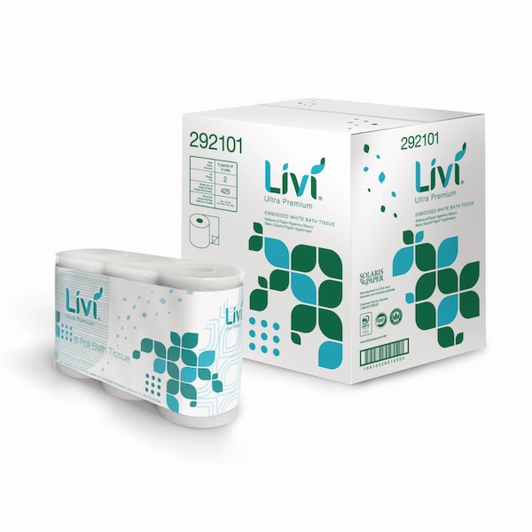 Livi Ultra Premium Bath Tissue, 2-Ply, White, 425 Sheets, 36PK - 292101