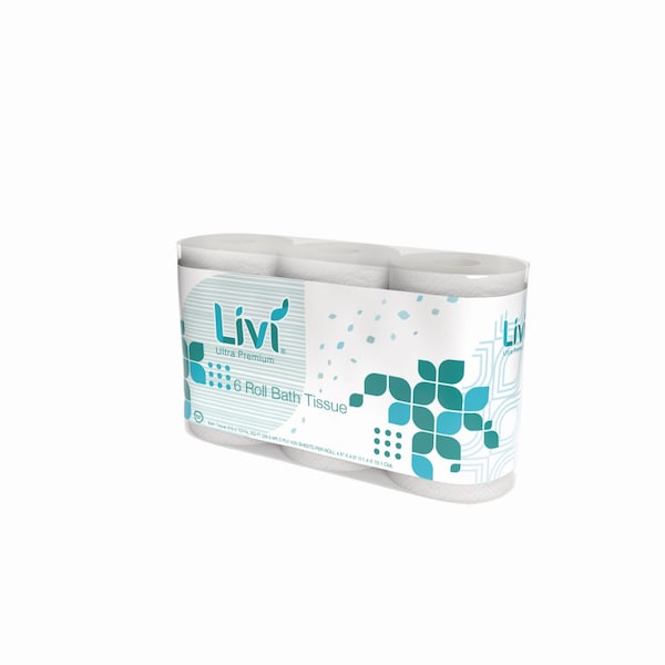 Livi Ultra Premium Bath Tissue, 2-Ply, White, 425 Sheets, 36PK - 292101