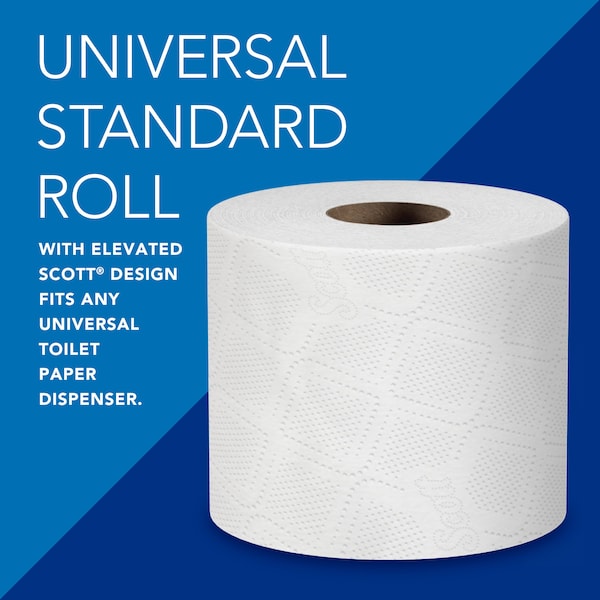 Kimberly-Clark Professional Standard Roll Individually Wrapped Toilet Paper, 2-Ply, Compact Case, 550 Sheets/Roll, 20 Rolls - 13607