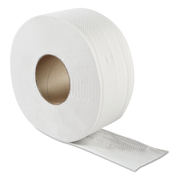 Gen JRT Jumbo Bath Tissue, Septic Safe, 2-Ply, White, 3.3in x 500 ft, 12PK - GULT9