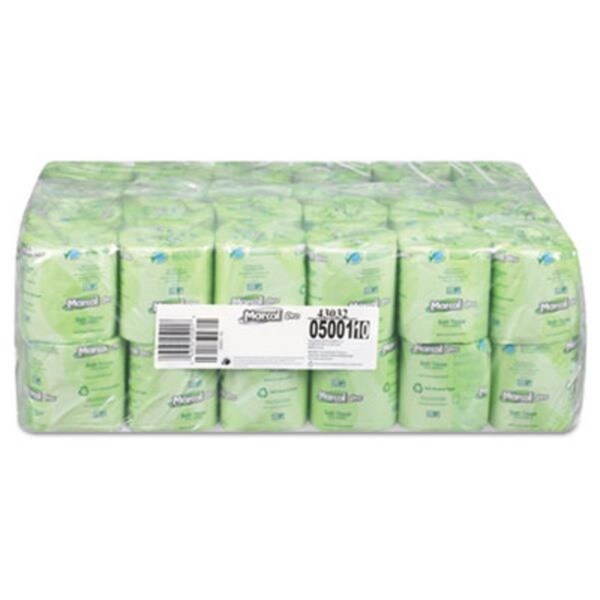 Back2Basics 2-Ply Pro 100 Percent Recycled Two-Ply Bath Tissue for Septic Safe, White - 500 Sheets Per Roll - BA2489424