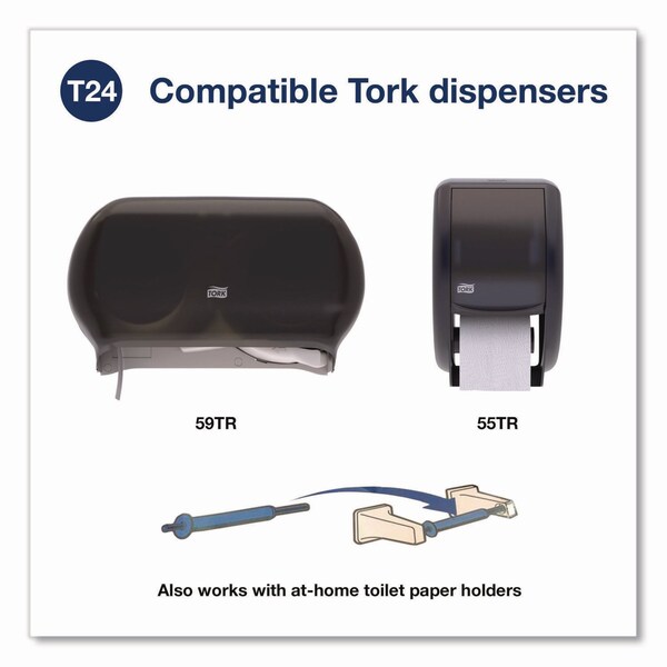 Tork Advanced High Capacity Bath Tissue, Septic Safe, 1-Ply, White, 2,000 Sheets, 36PK - 1102910