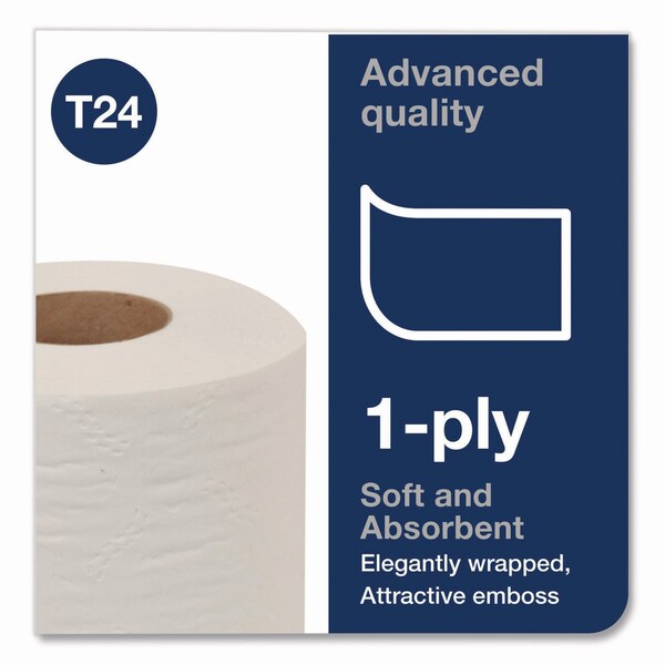 Tork Advanced High Capacity Bath Tissue, Septic Safe, 1-Ply, White, 2,000 Sheets, 36PK - 1102910