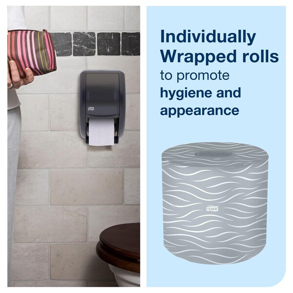 Tork Tork Septic Safe Toilet Paper White, Embossed for Comfort, 2-ply, 450 Sheets per Roll, 48 Rolls - 2465120