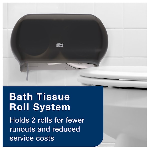 Tork Tork Septic Safe Toilet Paper White, Embossed for Comfort, 2-ply, 450 Sheets per Roll, 48 Rolls - 2465120