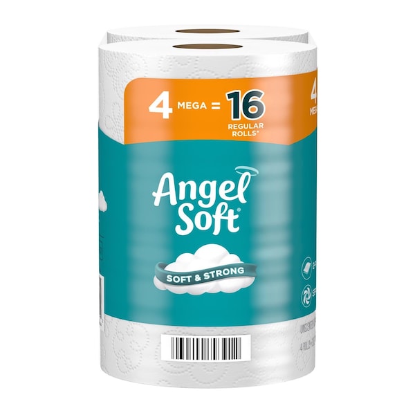 Angel Soft Angel Soft Toilet Paper 4 Rolls 320 sheet 135.1 sq ft - 79391