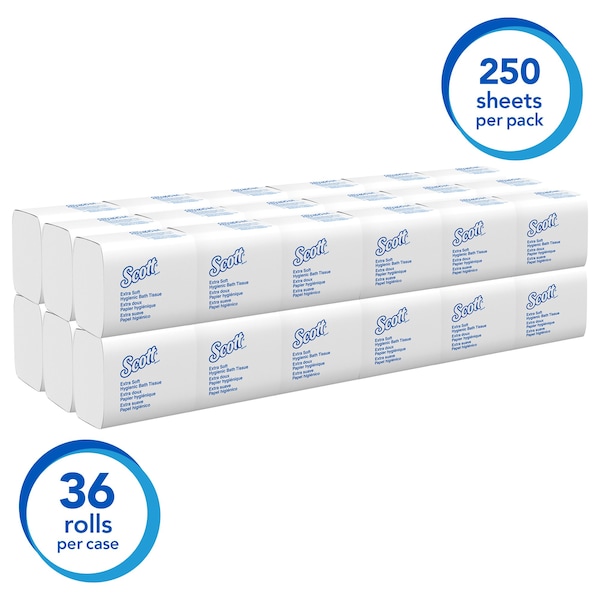 Kimberly-Clark Professional 2 Ply Toilet Paper, 250 Sheets, 36 PK - 48280