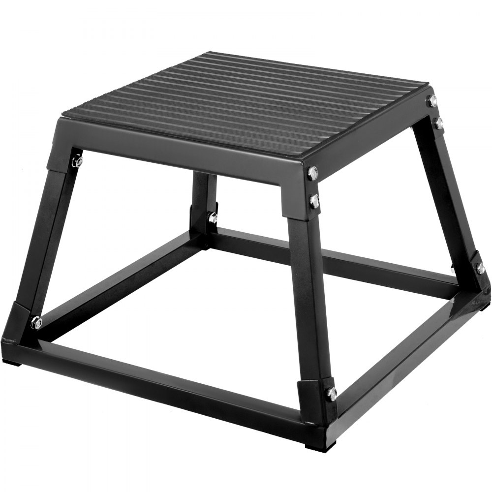 VEVOR Plyometric Platform Box 12/18/24 Inch Fitness Exercise Jump Box Step Plyometric Box Jump for Exercise Fit Training (12inch /Black) - TD12INCHBLACK0001V0