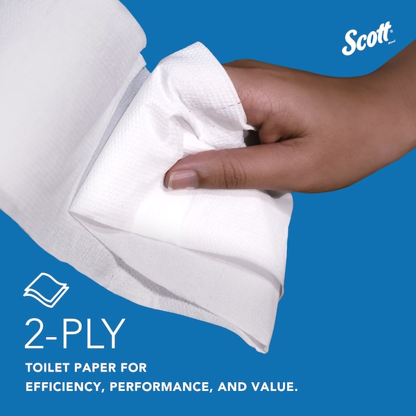 Kimberly-Clark Professional 100% Recycled Fiber High-Capacity Jumbo Roll Toilet Paper, Non-perforated, (1,000'/Roll, 12 Rolls) - 67805