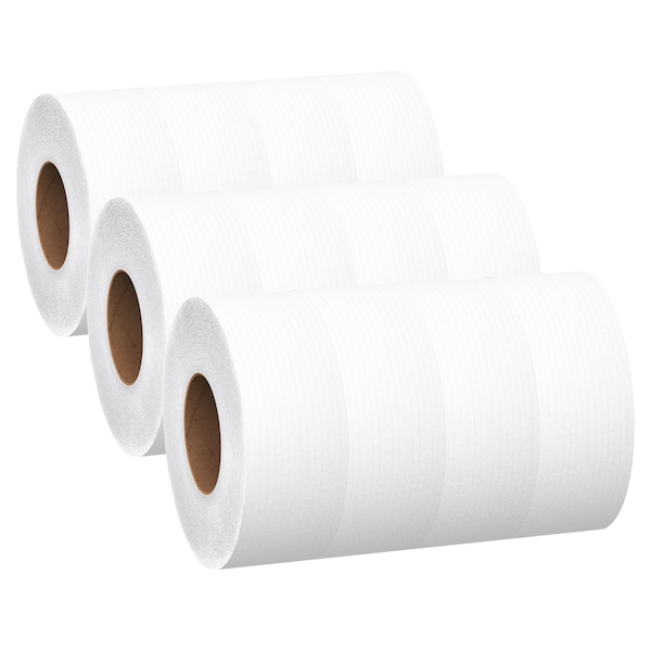 Kimberly-Clark Professional Bathroom Tissue, 2 Ply, White, 12 PK - 07304