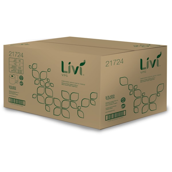 Livi Livi VPG, Standard, 500 Sheets, White, 96 PK - 21724