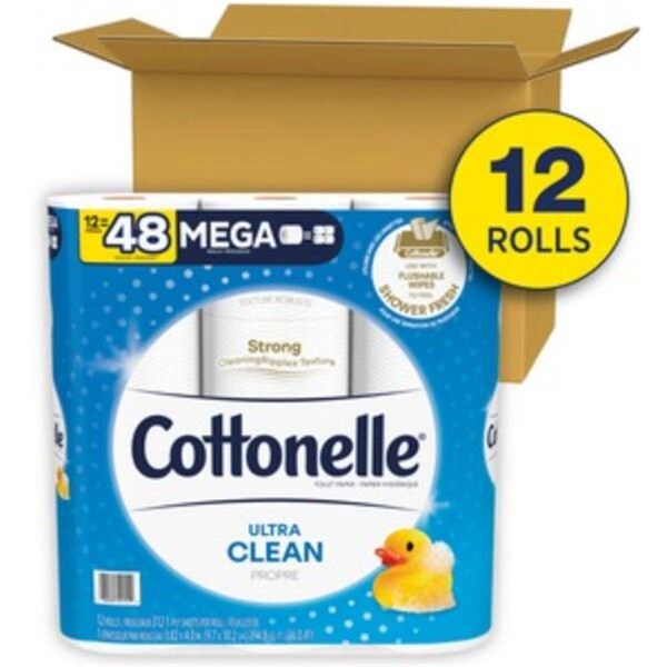 Comfortcorrect Ultra CleanCare Bath Tissue, White - Fiber, 4PK - CO3740322
