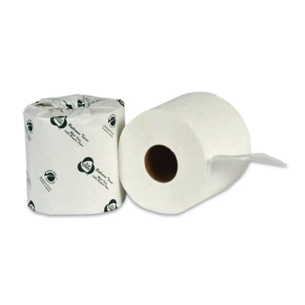 Eco Green Recycled 2-Ply Standard Toilet Paper, Septic Safe, White, 550 Sheets/Roll, 80PK - EB8543