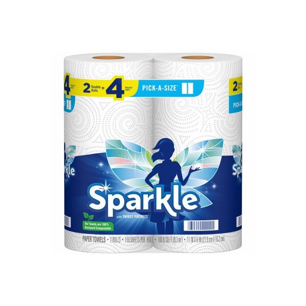 Georgia Pacificrporation Sparkle Paper Towels, 110 Sheets, White - 22222