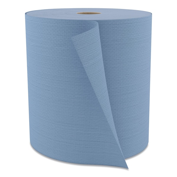 Cascades Pro Tuff-Job Hardwound Paper Towels, 1 Ply, Continuous Roll Sheets, 514.58 ft, Blue - W802