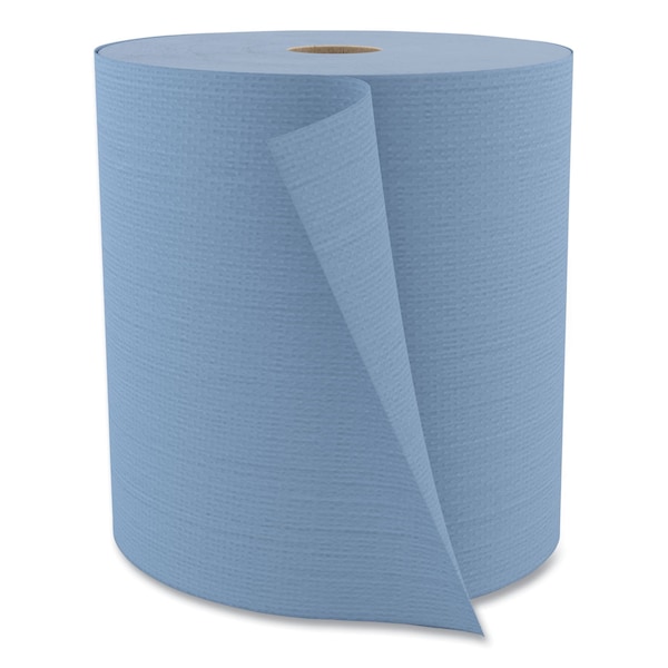 Cascades Pro Tuff-Job Hardwound Paper Towels, 1 Ply, Continuous Roll Sheets, 514.58 ft, Blue - W802
