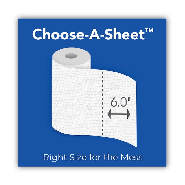 Scott Choose-A-Size Perforated Roll Paper Towels, 1 Ply, 102 Sheets, White, 24 PK - 55413