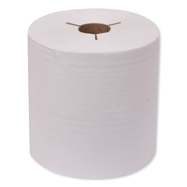 Tork Universal Hand Towel Roll, Notched, 1-Ply, 8in x 800 ft, Natural White, 6PK - 8031400