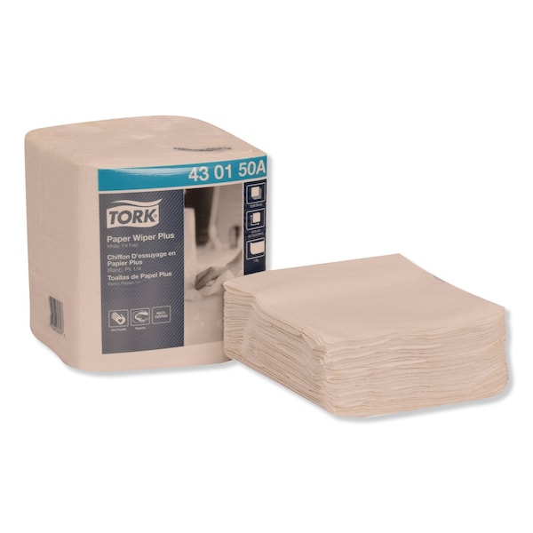 Tork Multipurpose Paper Wipers 1 Ply, 1; 90 Sheets, 97.5 ft; 13", White, 12 PK - 430150A