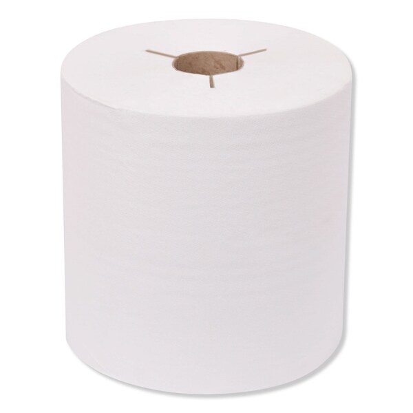 Tork Universal Hand Towel Roll, Notched, 1-Ply, 8in x 800 ft, White, 6PK - 8031900