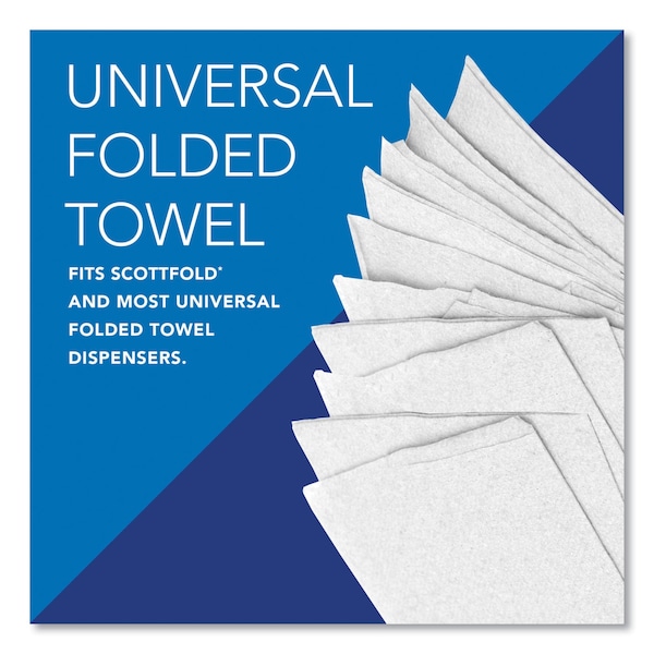 Scott Scottfold Multifold Paper Towels, 1 Ply, 175 Sheets, White, 25 PK - 01980