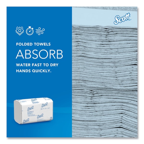Scott Scottfold Multifold Paper Towels, 1 Ply, 175 Sheets, White, 25 PK - 01980