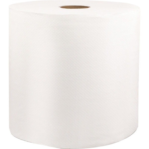 Bedding Beyond 8 in. x 1000 ft. Livi VPG Select Hard Wound Roll Towel - White - Fiber - BE3188234