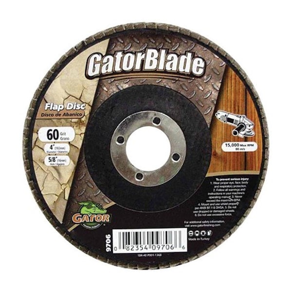 Disco de aletas tipo 60 de 4 x 063 pulgadas - 2457638 de Gator Grit 9706