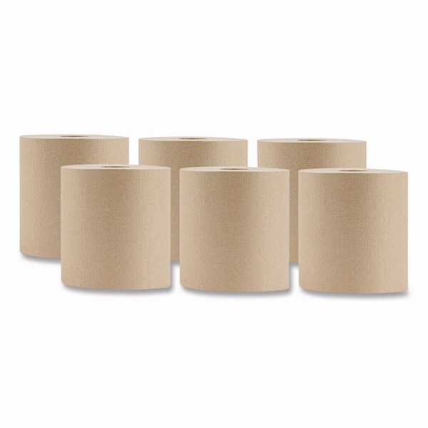 Baseline Hardwound Towel, 1-Ply, Brown, 800 ft, 6PK - BL55583