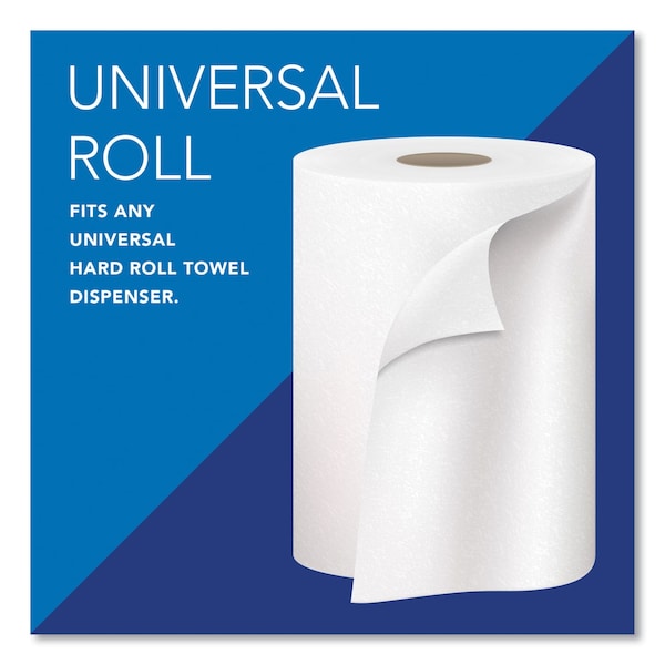 Scott Essential Hardwound Paper Towels, 1 Ply, Continuous Roll Sheets, 1000 ft, White, 12 PK - 1000