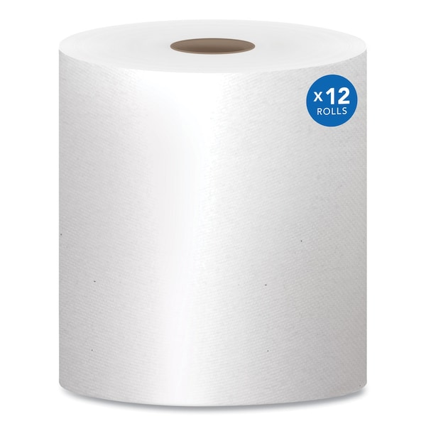 Scott Essential Hardwound Paper Towels, 1 Ply, Continuous Roll Sheets, 1000 ft, White, 12 PK - 1000