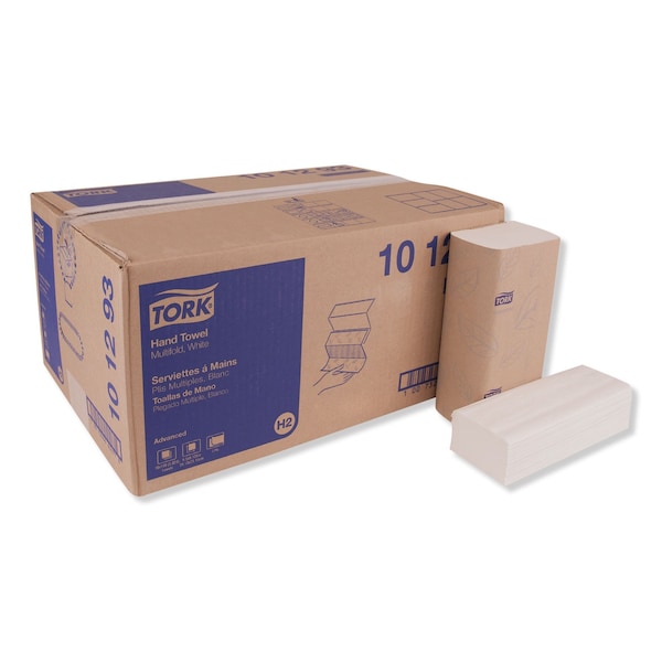 Tork Multifold Paper Towels, 2-Ply, 9.13 x 9.5, White, 189 Towels, 16PK - 101293