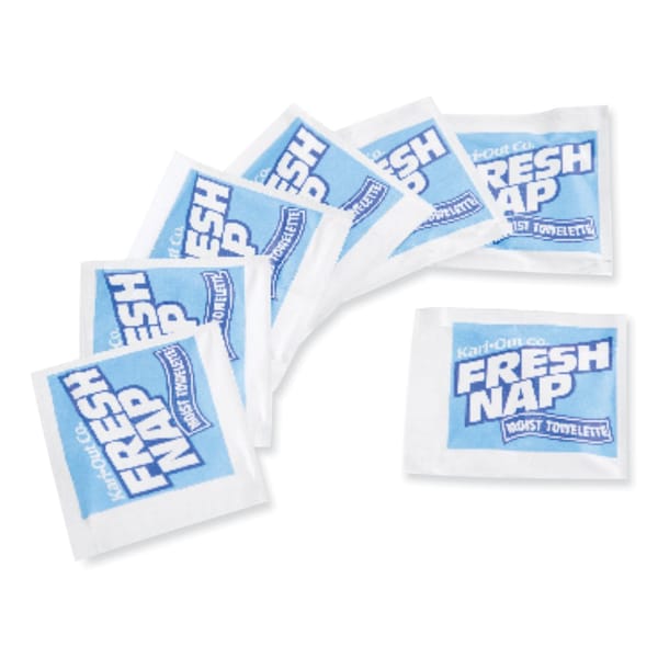Kari-Out Fresh Nap Moist Towelettes, Individually Wrapped, 7 x 5, Citrus Scent, 1000PK - 6700305