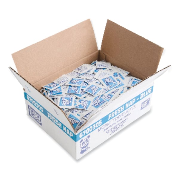 Kari-Out Fresh Nap Moist Towelettes, Individually Wrapped, 7 x 5, Citrus Scent, 1000PK - 6700305