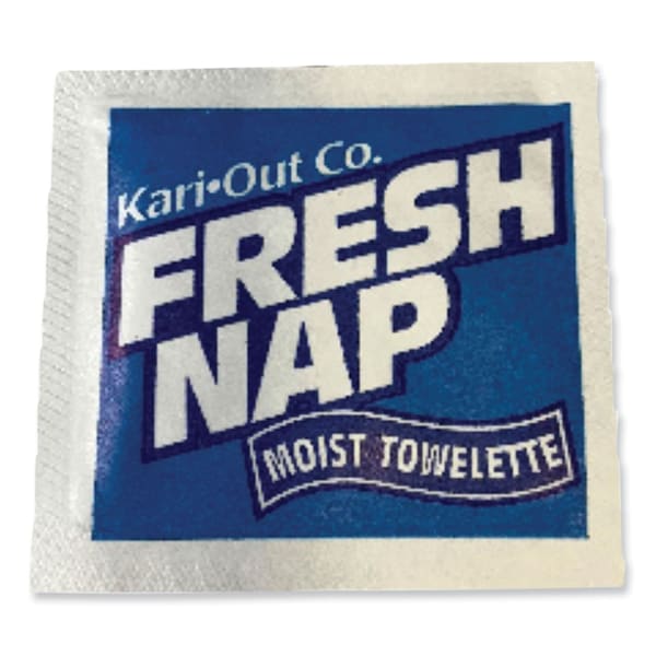 Kari-Out Fresh Nap Moist Towelettes, Individually Wrapped, 7 x 5, Citrus Scent, 1000PK - 6700305