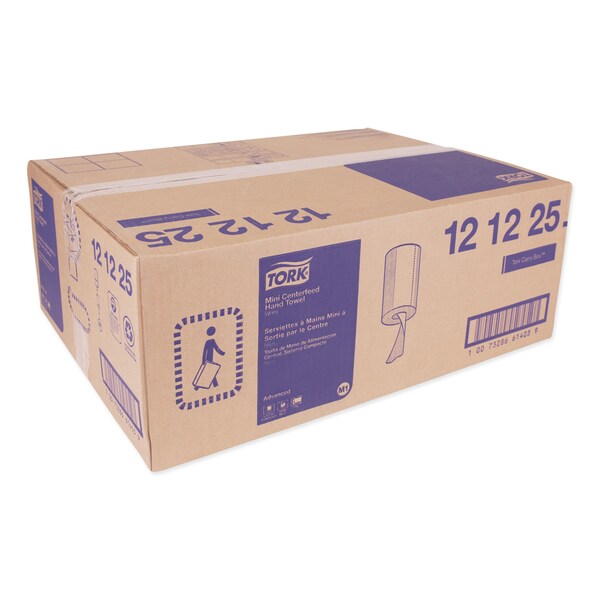 Tork Tork Basic Mini Centerfeed Paper Towel White M1, High Absorbency, 12 x 266 Sheets, 121225 - 121225