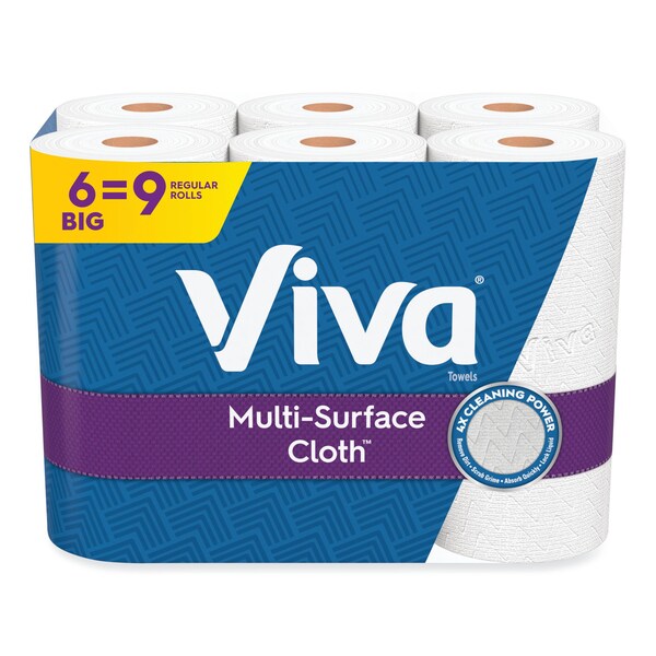 Viva Choose-A-Sheet Perforated Roll Paper Towels, 1 Ply, 83 Sheets, White, 24 PK - 46708