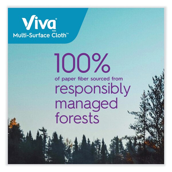 Viva Choose-A-Sheet Perforated Roll Paper Towels, 1 Ply, 83 Sheets, White, 24 PK - 46708