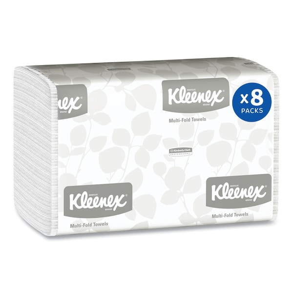 Kleenex Kleenex Multifold Paper Towels, 150 Sheets, 9.4", White, 8 PK - 02046