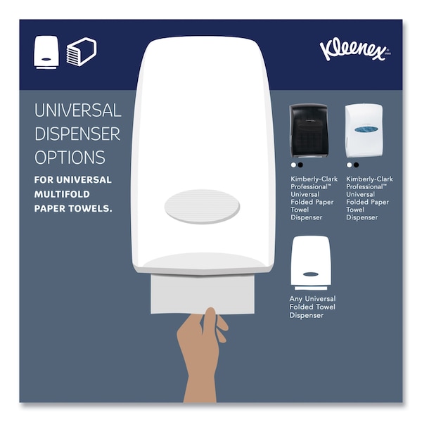 Kleenex Kleenex Multifold Paper Towels, 150 Sheets, 9.4", White, 8 PK - 02046